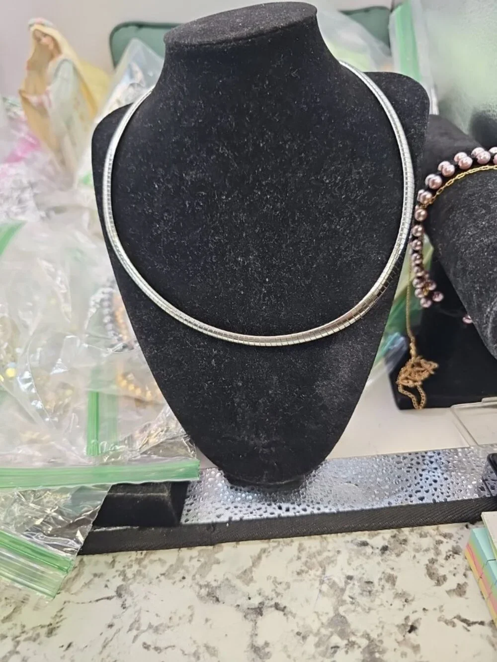 Necklace Omega Stainless Steel Lobster Closure 16